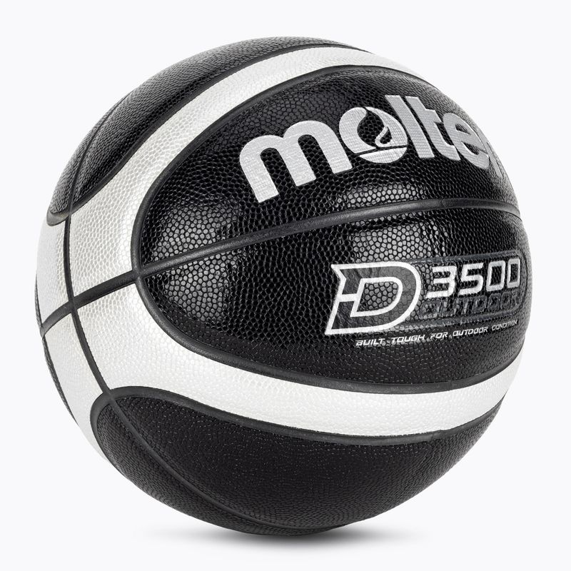 Kosárlabda Molten B6D3500-KS black/silver méret 6 2