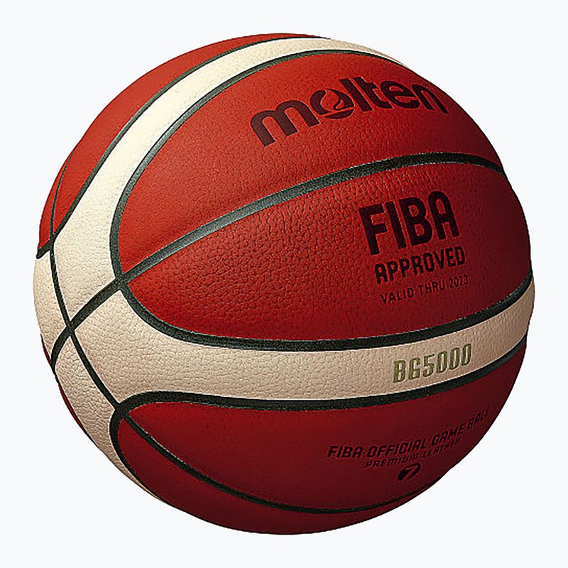 Molten kosárlabda B7G5000 FIBA barna 7-es méret 4