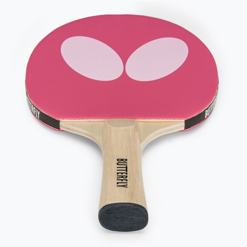 Asztalitenisz ütő Butterfly Logo pink 2