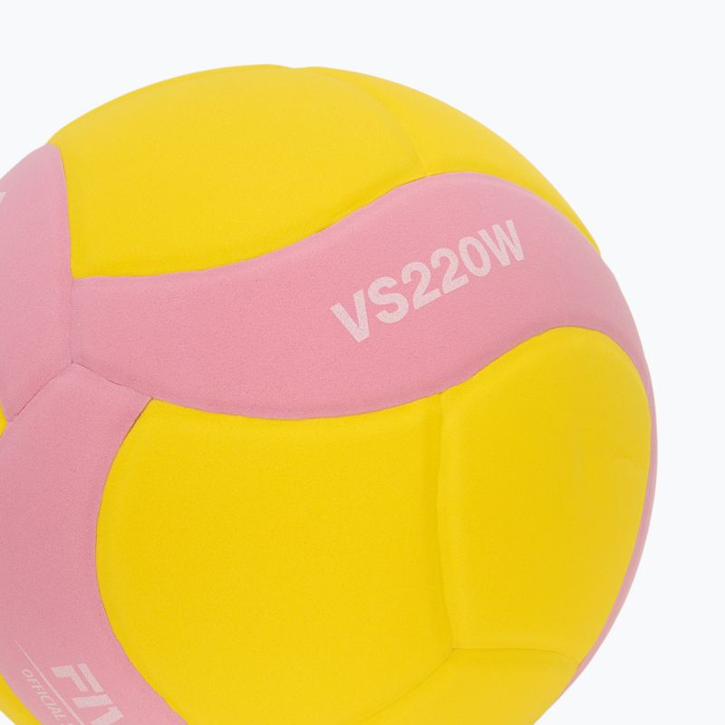 Röplabda Mikasa VS220W yellow/pink 3