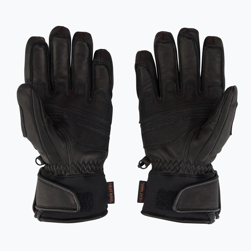 Férfi síkesztyű Descente 5 Finger Leather black 3