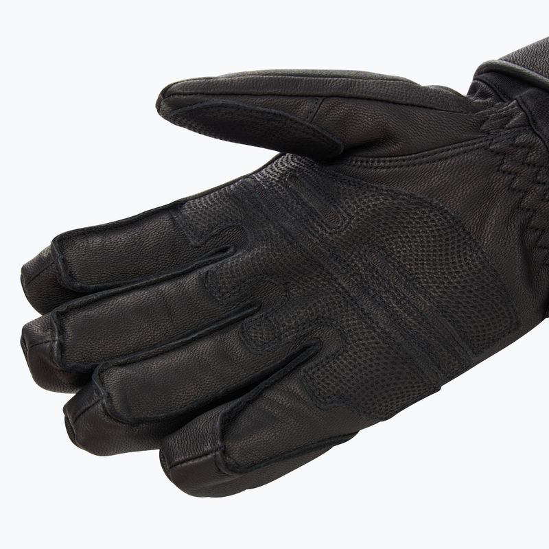 Férfi síkesztyű Descente 5 Finger Leather black 5