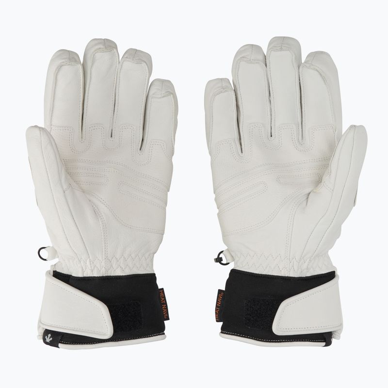 Férfi síkesztyű Descente 5 Finger Leather white 3