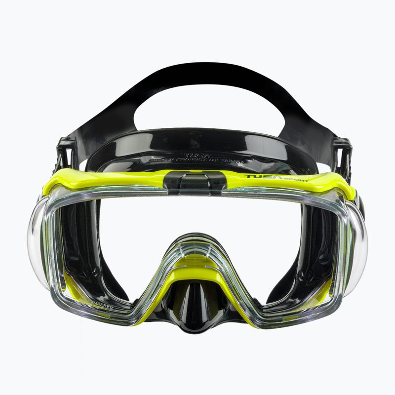 TUSA maszk + snorkel szett sárga UC-3125 2