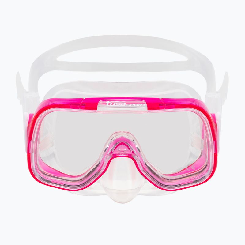 TUSA búvárszett maszk + snorkel + uszony rózsaszín UP-0201 6