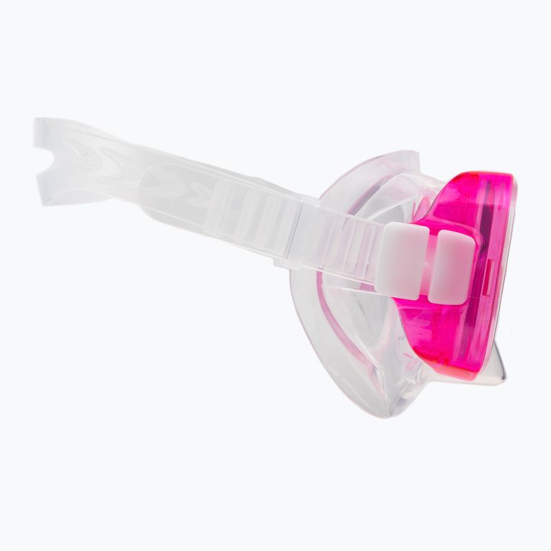 TUSA búvárszett maszk + snorkel + uszony rózsaszín UP-0201 7