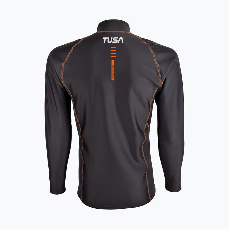 Férfi úszó hosszú ujjú felső TUSA Rashguard Thermal black 2