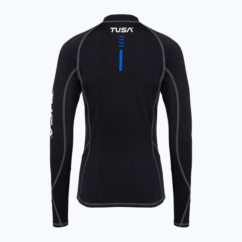 Női úszó hosszú ujjú felső TUSA Black rashguard 2