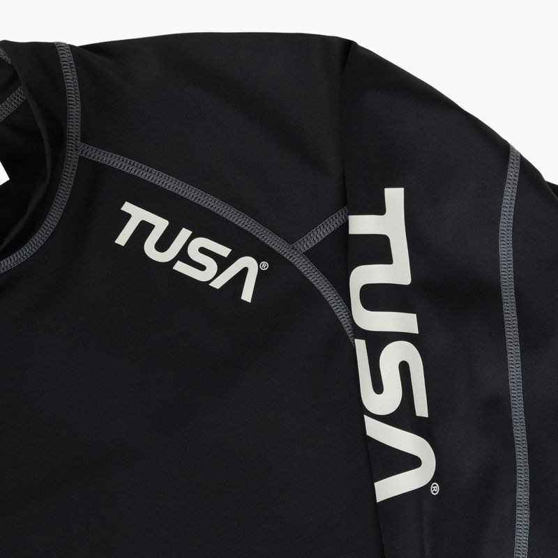 Női úszó hosszú ujjú felső TUSA Black rashguard 3