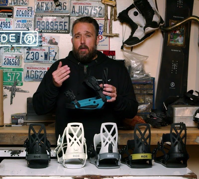 Férfi snowboard kötés RIDE C-4 fekete 12G1007 11