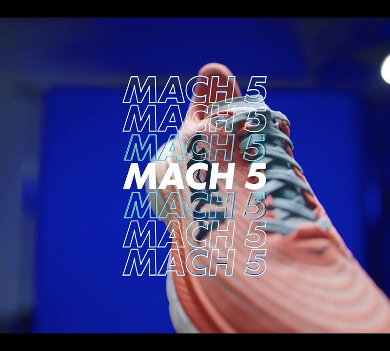 Női futócipő HOKA Mach 5 narancssárga-lila 1127894-ICYC 18