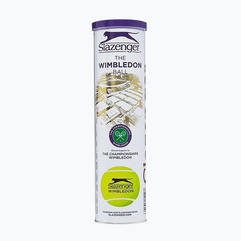 Slazenger Wimbledon teniszlabda 4 db sárga 340940 2