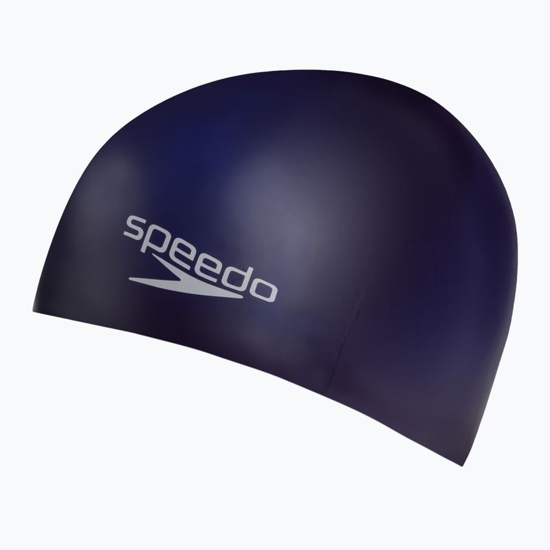 Speedo Plain Moulded Silicone Junior gyermek úszósapka tengerészkék 68-70990 2