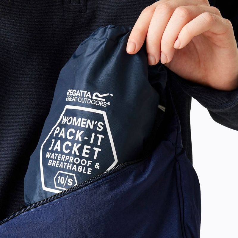 Női esőkabát REGATTA Pack-It III midnight 6