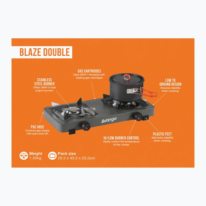 Vango Blaze Double sötét/szürke túrakályha 2