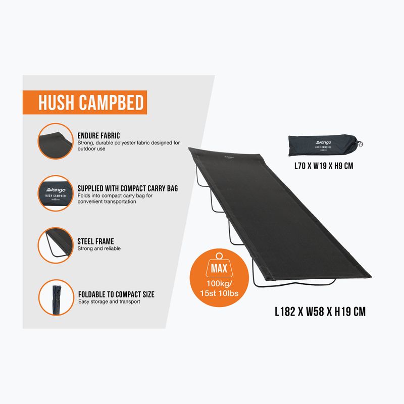 Vango Hush Campbed gránit szürke 2