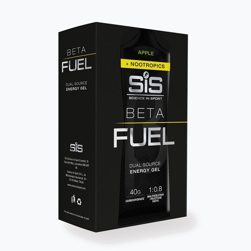 Energiazselé készlet Science in Sport Beta Fuel Energy + Nootropics 6 x 60 ml apple