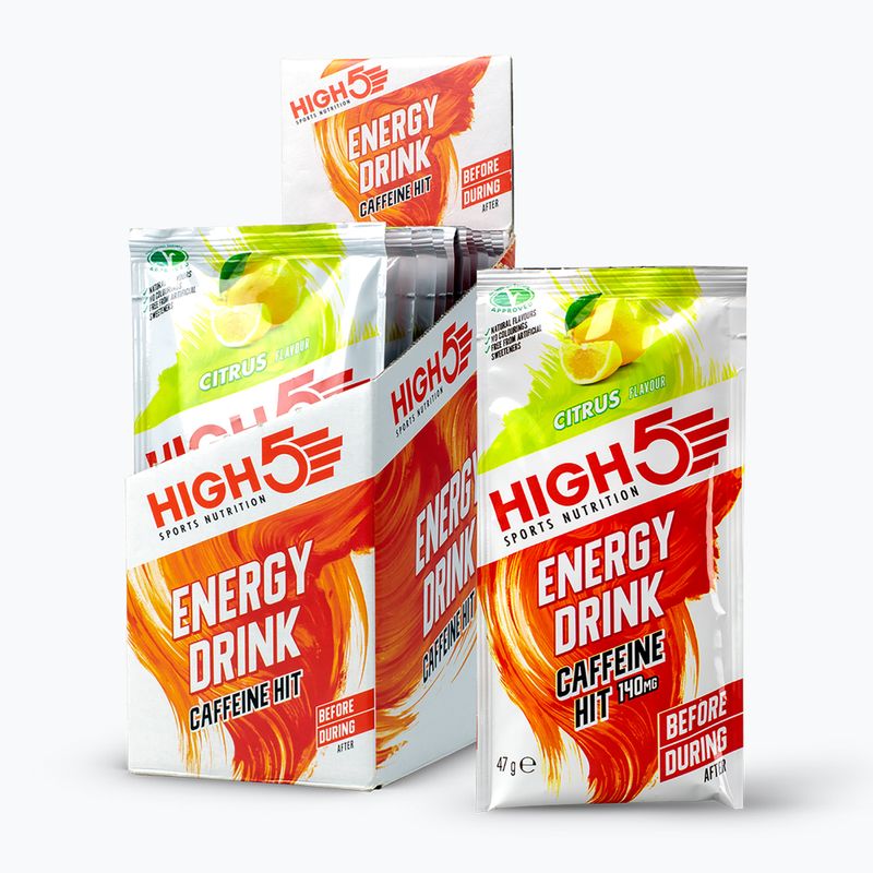 Izotóniás italpor HIGH5 Energy Caffeine Hit 47 g citrus