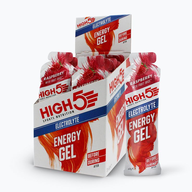 HIGH5 Energy Electrolyte energiaszelet 60 g málna