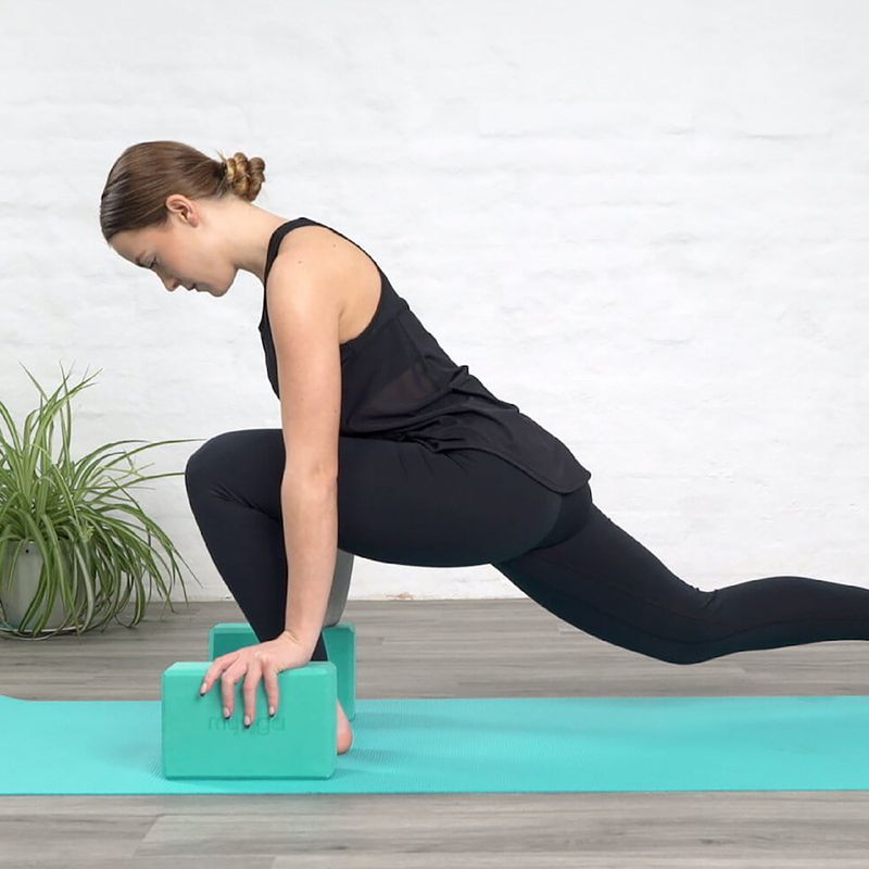 Jógatégla Myga Foam Block turquoise 6