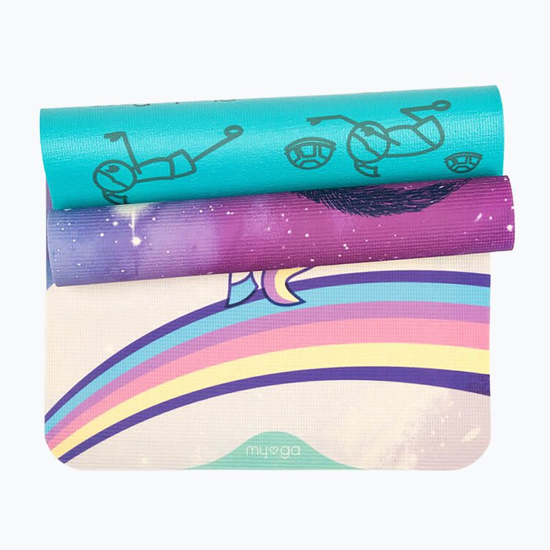 Jógaszőnyeg gyerekeknek Myga Sweet Dreams purple 3