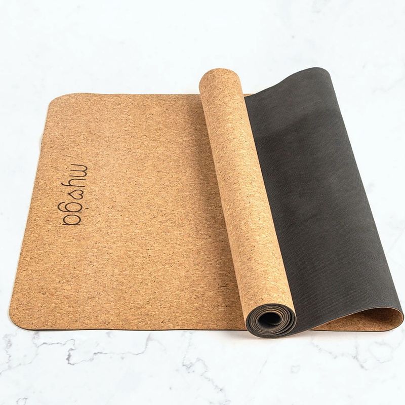 Jógaszőnyeg Myga Cork/Rubber 2 mm brown 6