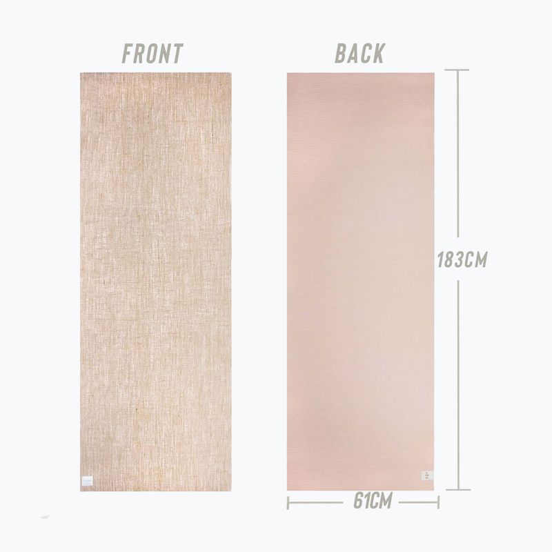 Jógaszőnyeg Myga Jute 5 mm beige 4