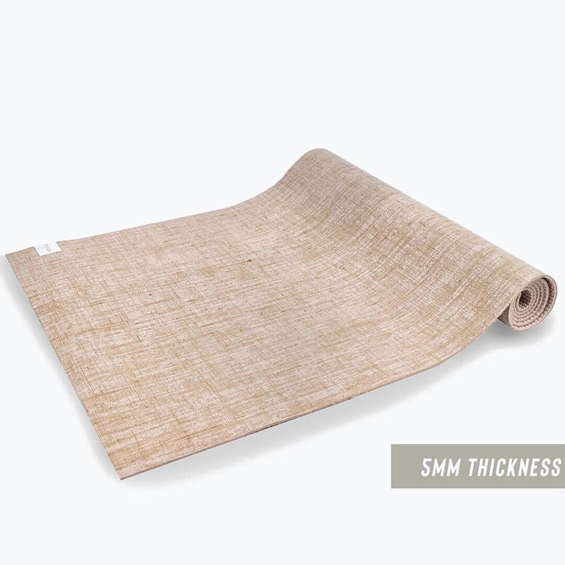 Jógaszőnyeg Myga Jute 5 mm beige 5