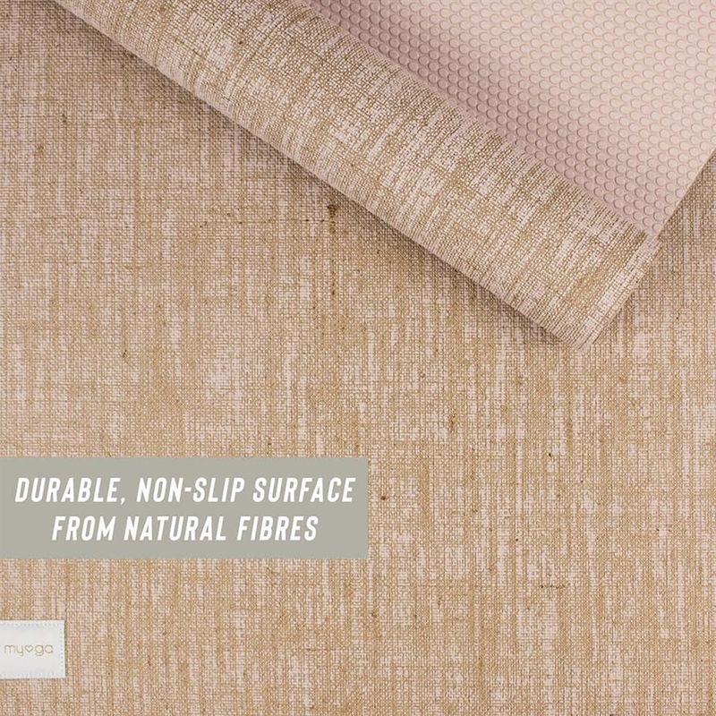 Jógaszőnyeg Myga Jute 5 mm beige 6