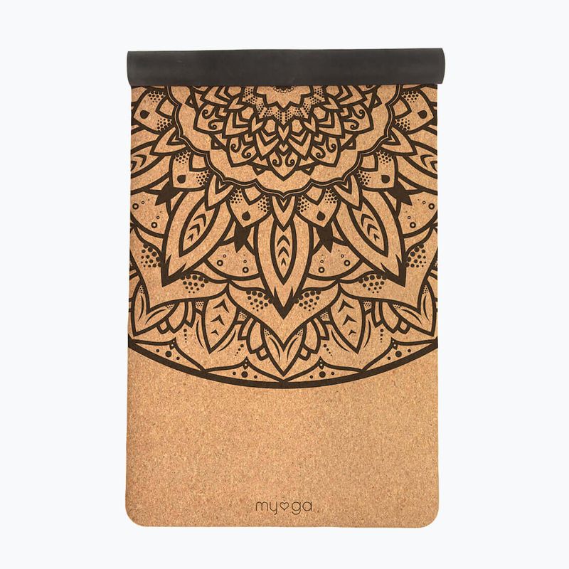 Jógaszőnyeg Myga Mandala XL 6 mm brown 2