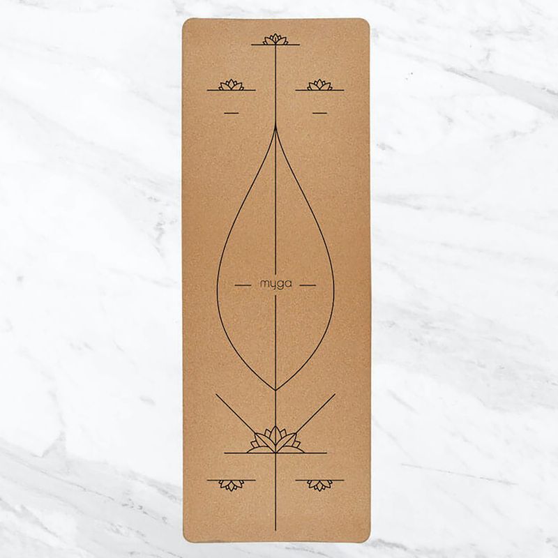 Jógaszőnyeg Myga Alignment XL 6 mm brown 8