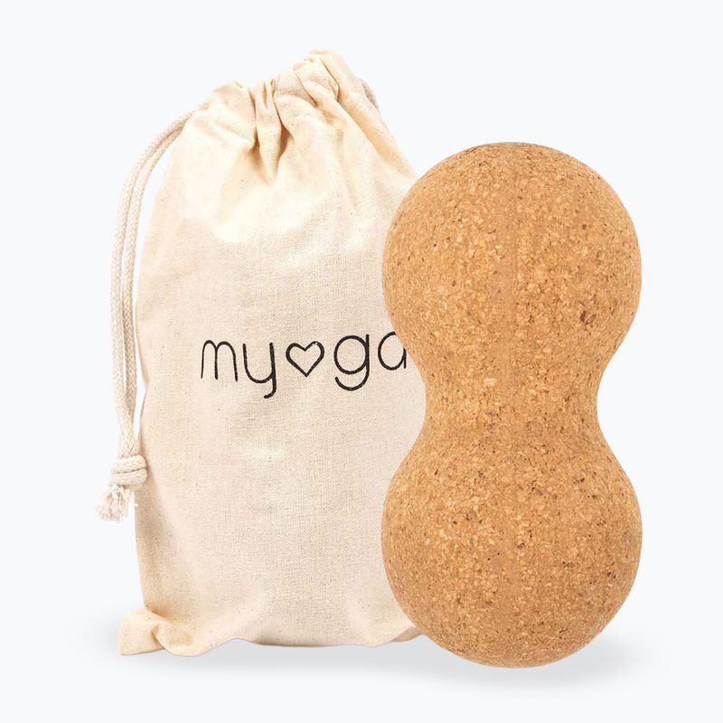 Masszázslabda Myga Duoball brown 4