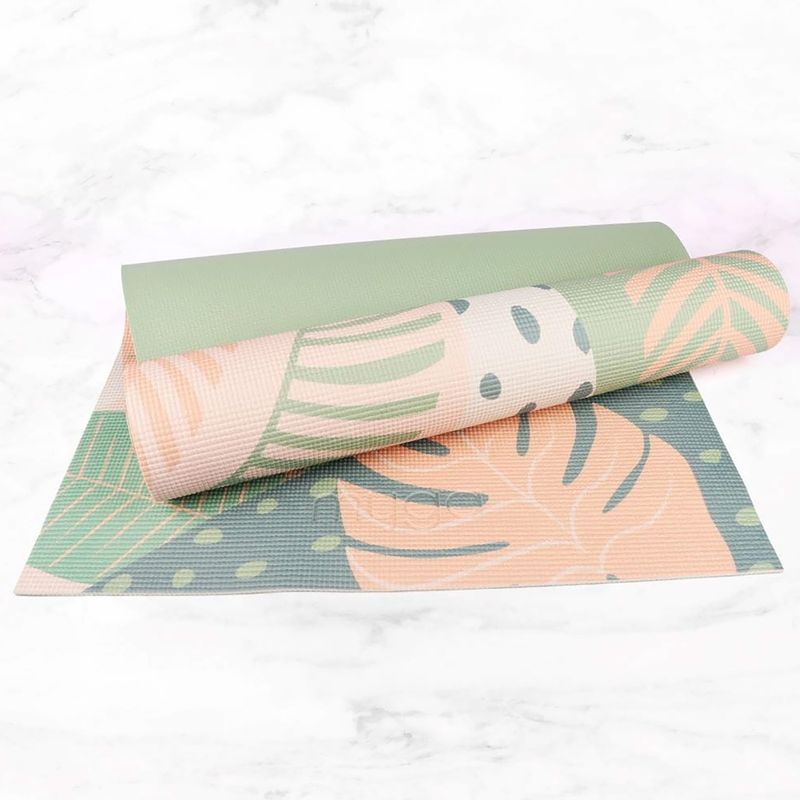 Jóga készlet Myga Palm Yoga Set mat + block + green strap 6