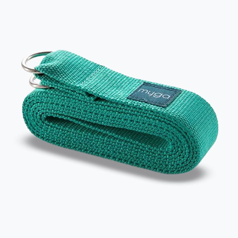 Jóga készlet Myga Spirit Yoga Set mat + block + turquoise strap 20