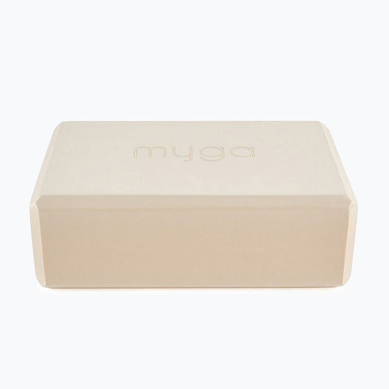 Jógatégla Myga Foam Block 2 pcs beige 2