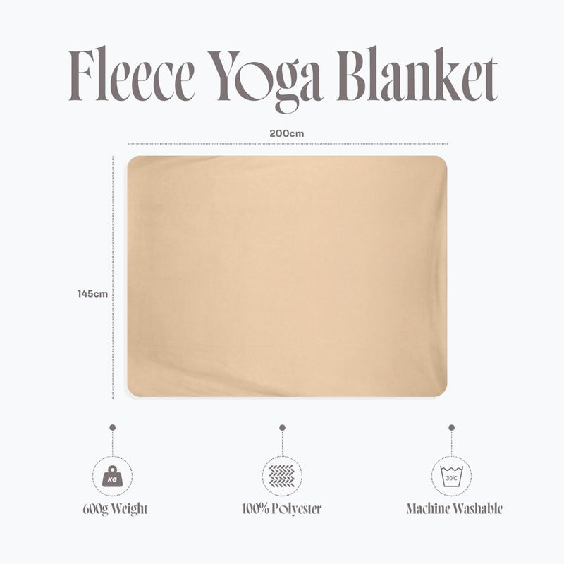 Jógatakaró Myga Fleece sand 10