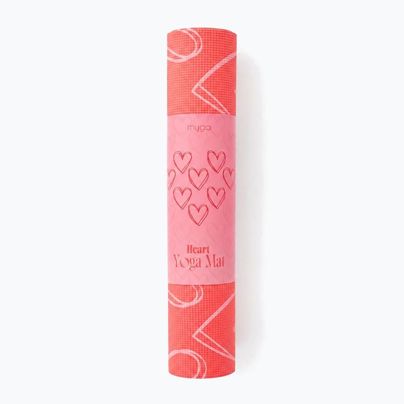 Jógaszőnyeg Myga Heart Limited Edition red 4