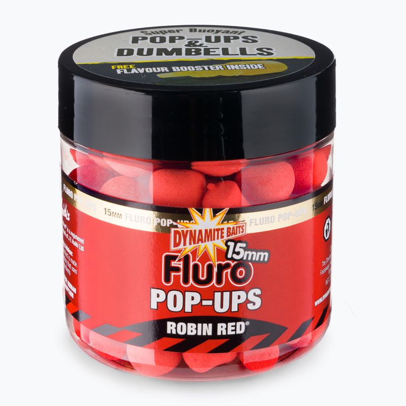 Dynamite Baits Robin Red Fluoro Pop Up 15mm-es rózsaszín úszó pontygolyók ADY040042