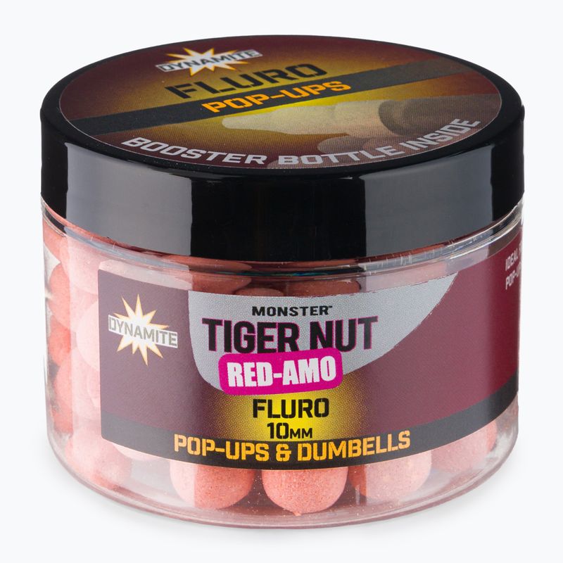 Dynamite Baits Red-Amo Fluoro Pop-Ups rózsaszín lebegő pontyos bojlik