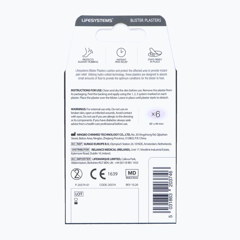 Lifesystems hólyagtapaszok 6 csomagban 2