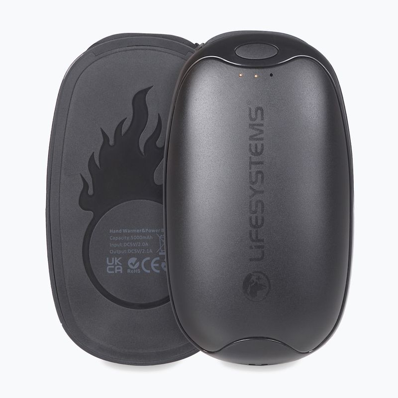 Kézmelegítő Lifesystems Rechargeable Dual Palm Handwarmer USB & USB C black 2