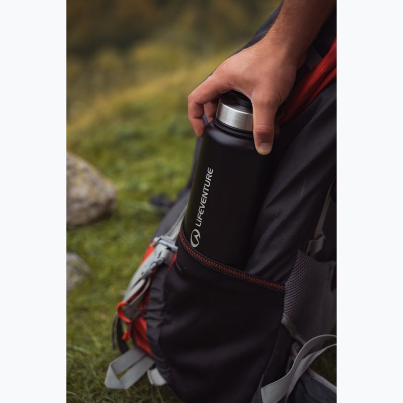 Lifeventure rozsdamentes acél flakon 1000 ml termikus palack fekete 6