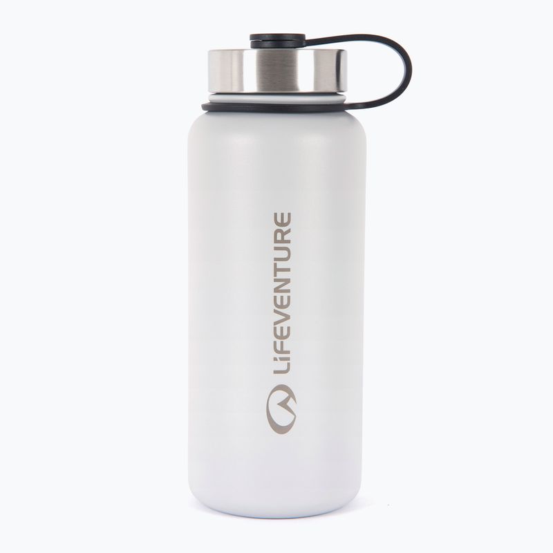 Lifeventure rozsdamentes acél flakon 1000 ml-es termál palack világosszürke