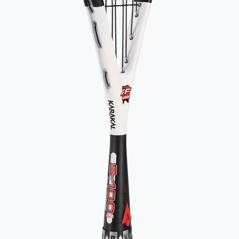 Squash ütő Karakal S-100 FF 2.0 fekete-fehér KS22004 4