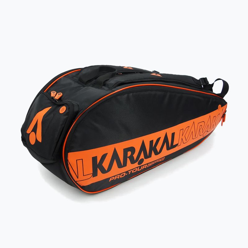 Karakal Pro Tour Comp 2.2 9R narancssárga squash táska 2