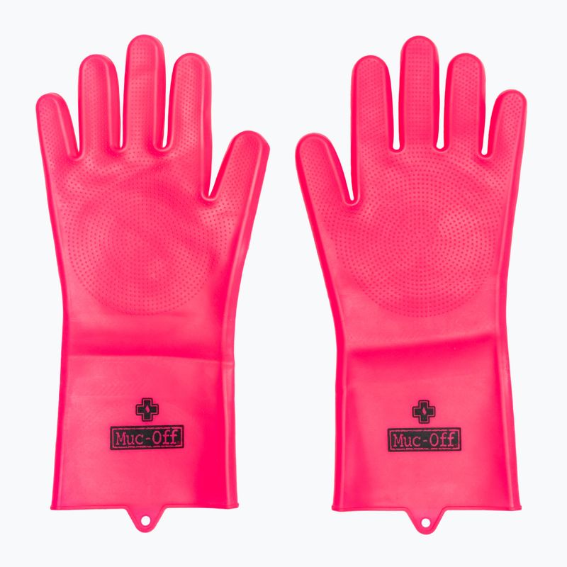 Muc-Off Deep Scrubber Gloves pink kerékpár tisztítókesztyű 2