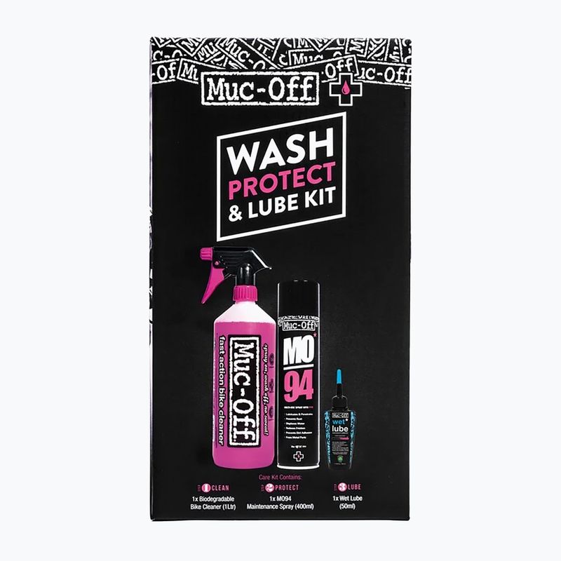 Muc-Off Clean, Protect and Lube kerékpárápoló készlet (Wet Lube)