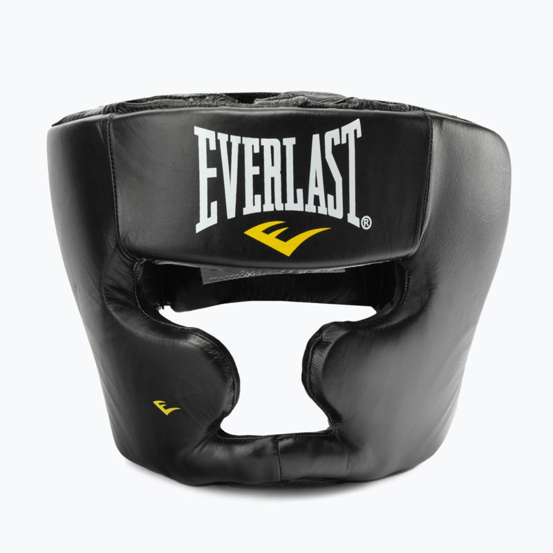 Férfi EVERLAST bőr bokszsisak arc- és állvédővel fekete 350 BLK - S/M 2