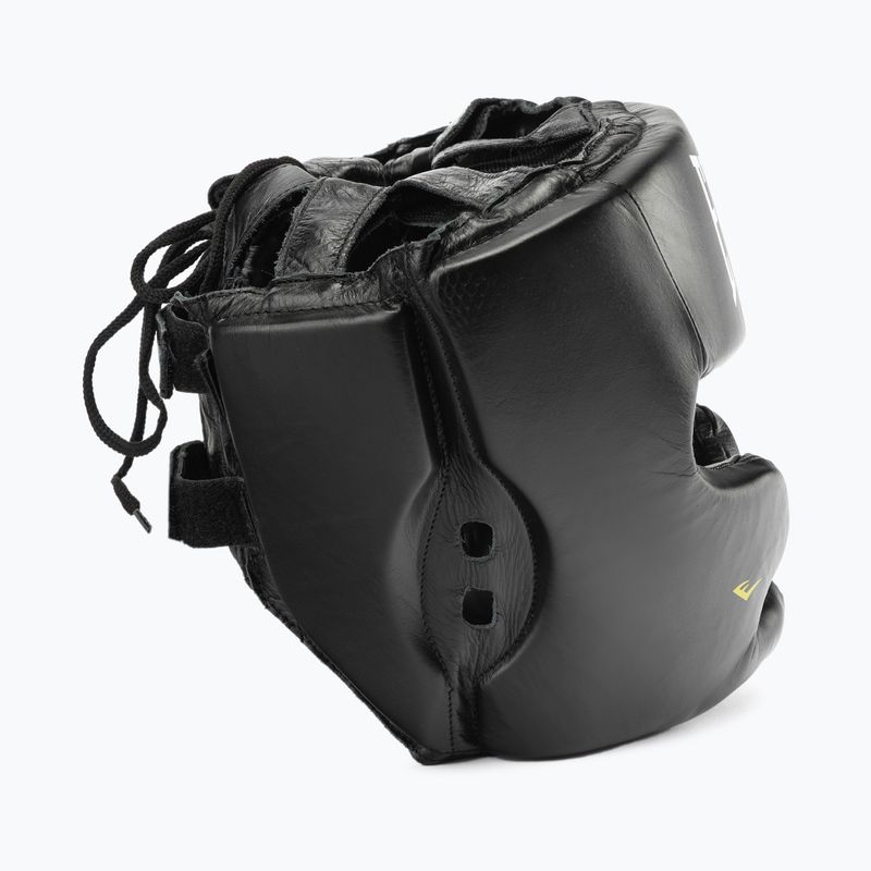 Férfi EVERLAST bőr bokszsisak arc- és állvédővel fekete 350 BLK - S/M 3