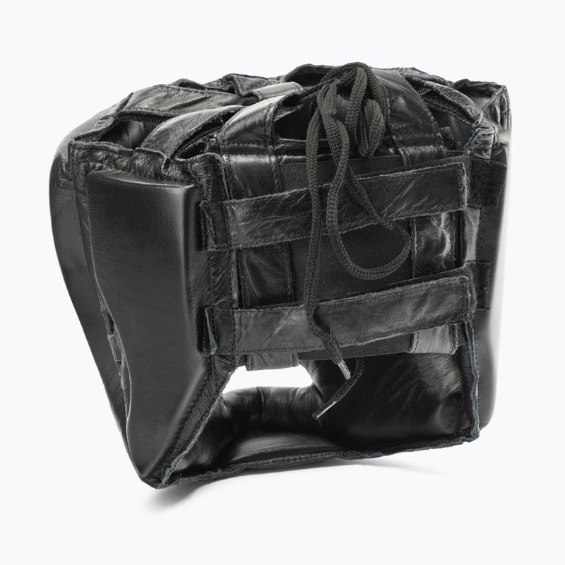 Férfi EVERLAST bőr bokszsisak arc- és állvédővel fekete 350 BLK - S/M 4